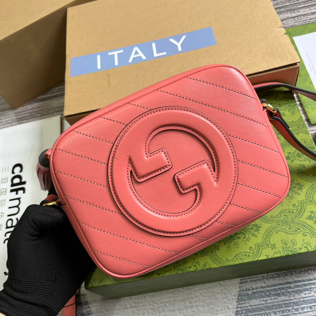 GG BLONDIE SMALL 21 SHOULDER BAG IN DARK PINK CALFSKIN House Of Sarah Bags