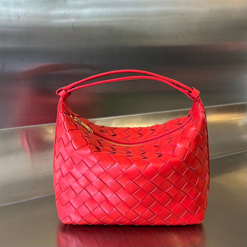 WALLACE 22 BAG IN CHERRY RED CALFSKIN House Of Sarah
