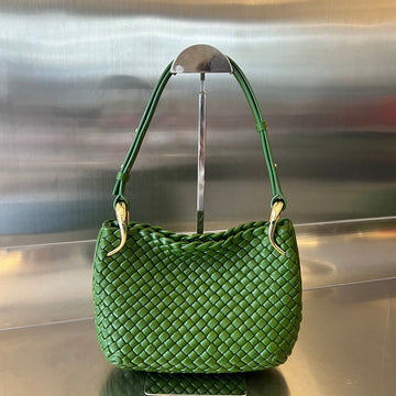 SMALL CLICKER 27 MOSS GREEN LAMBSKIN House Of Sarah Bags