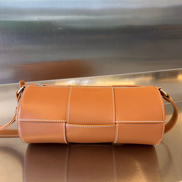 CYLINDER CASSETTE 30 IN BRONZE BROWN CALFSKIN by House Of Sarah