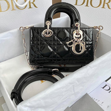MINI D-JOY BAG 17 IN BLACK LAMBSKIN House Of Sarah