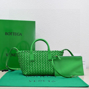 Mini Cabat 20cm Dark Green Lambskin Ghw House Of Sarah Bags