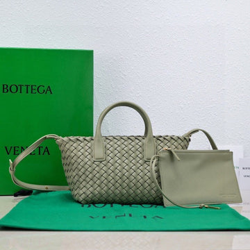 Mini Cabat 20cm Light Green Lambskin Ghw House Of Sarah Bags