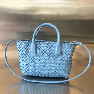 MINI CABAT 20 IN SKY BLUE LAMBSKIN House Of Sarah Bags