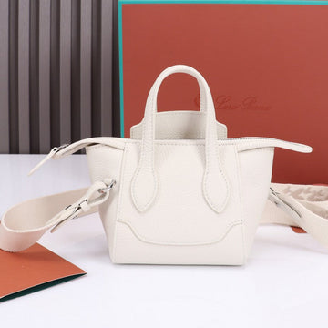 NANO SMILE BAG 18 IN WHITE CALFSKIN House Of Sarah Bags