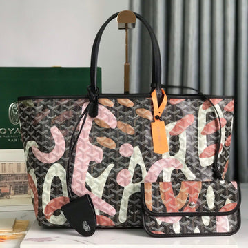 SAINT LOUIS PM BAG 34 IN PINK LETTRES CAMOUFLAGE GOYARDINE CANVAS House Of Sarah Bags