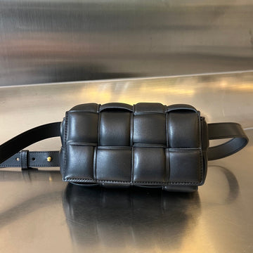 MINI CASSETTE 18 IN BLACK LAMBSKIN House Of Sarah Bags