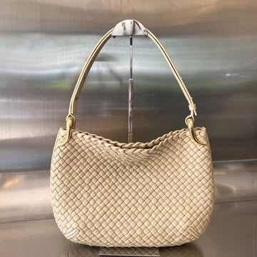 SMALL CLICKER 27 BEIGE LAMBSKIN House Of Sarah Bags