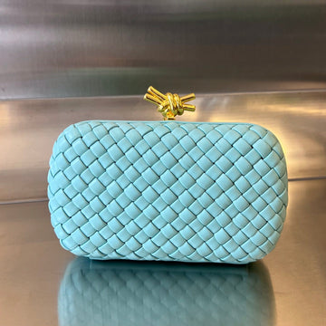 KNOT 20 IN BLUE PASTEL LAMBSKIN House Of Sarah
