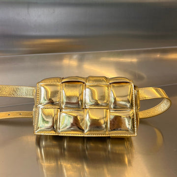 MINI CASSETTE 18 IN GOLDEN LAMBSKIN House Of Sarah Bags