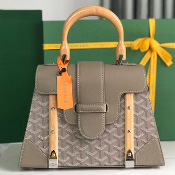 SAÏGON PM BAG 28 IN DESERT GOYARDINE CANVAS AND CALFSKIN House Of Sarah Bags