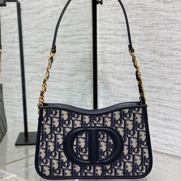 HOBO SIGNATURE 23 BAG IN BLACK BEIGE PATTERN LAMBSKIN House Of Sarah