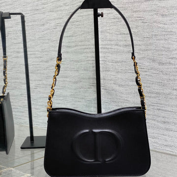 HOBO SIGNATURE 23 BAG IN BLACK LAMBSKIN House Of Sarah