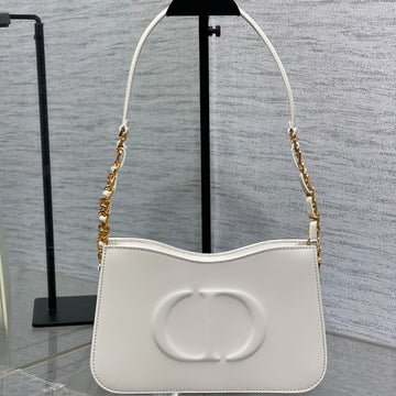 HOBO SIGNATURE 23 BAG IN WHITE LAMBSKIN By House Of Sarah