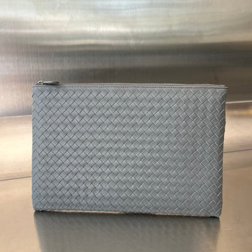 INTRECCIATO 30 IN GREY STEEL LAMBSKIN House Of Sarah