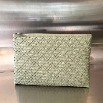 INTRECCIATO 30 IN LIGHT GREY LAMBSKIN House Of Sarah