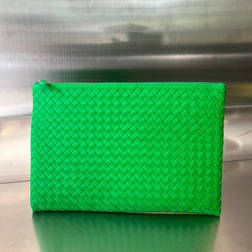INTRECCIATO 30 IN EMERALD GREEN LAMBSKIN by House Of Sarah