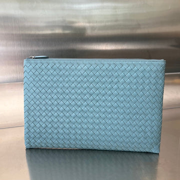 INTRECCIATO 30 IN SKY BLUE LAMBSKIN House Of Sarah