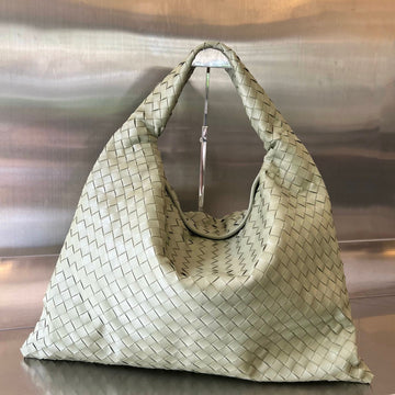 LARGE HOP 54 IN SARDINE GREY LAMBSKIN House Of Sarah Bags