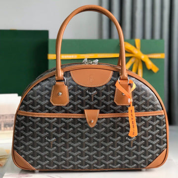 SAINT JEANNE BAG 35 IN BROWN GOYARDINE CANVAS AND CALFSKIN House Of Sarah