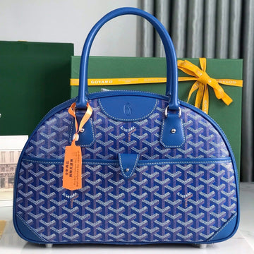 SAINT JEANNE BAG 35 IN AZURE BLUE GOYARDINE CANVAS AND CALFSKIN House Of Sarah Bags