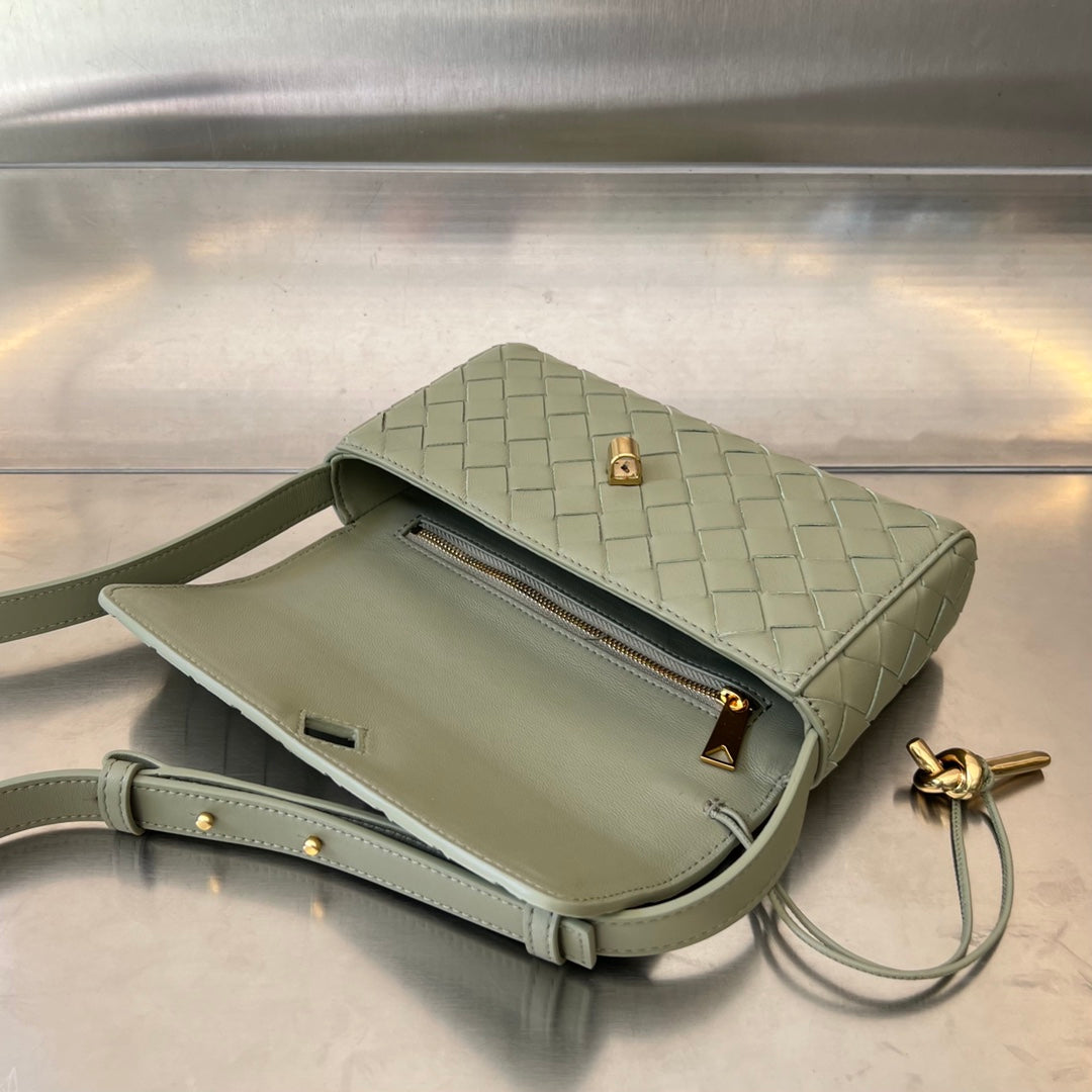 ANDIAMO 21 IN GRAY OLIVE LAMBSKIN House Of Sarah