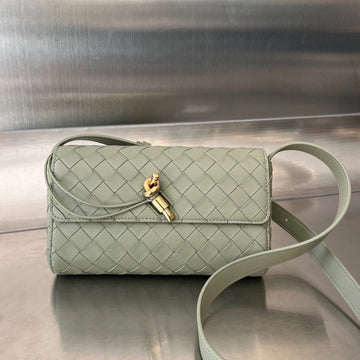 ANDIAMO 21 IN GRAY OLIVE LAMBSKIN House Of Sarah