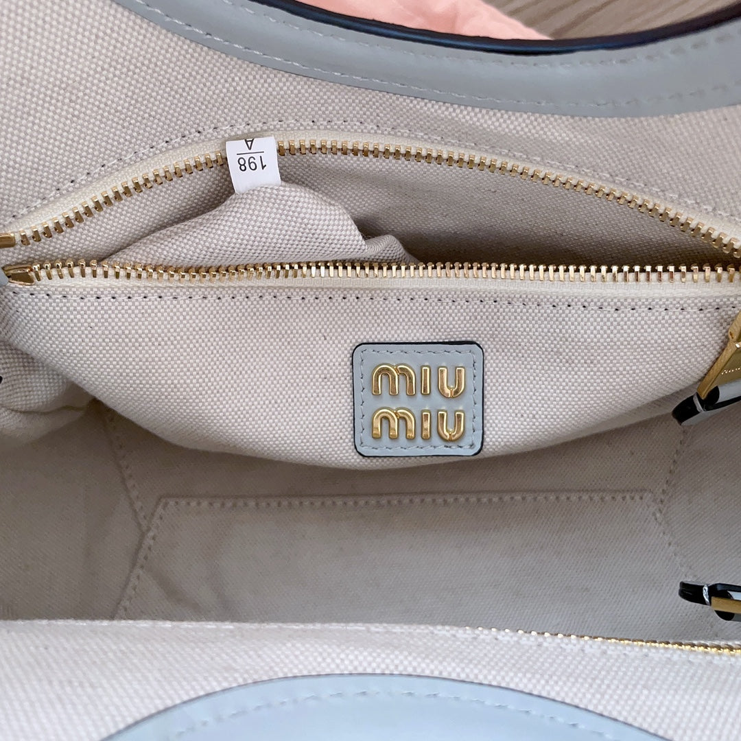 SMALL TOTE BAG 22 IN CHROME GRAY CALFSKIN House Of Sarah