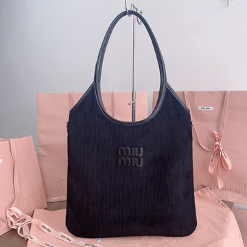 IVY TOTE BAG 40 IN DARK NAVY BLUE CORDUROY House Of Sarah Bags