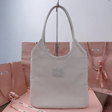 IVY TOTE BAG 40 IN WHITE CORDUROY House Of Sarah