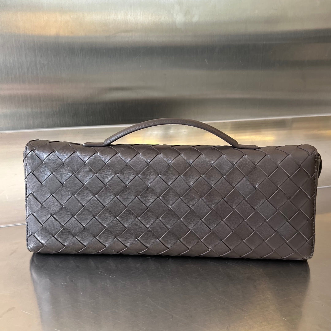 BV Long Clutch Andiamo With Handle 31cm Chocolate Calfskin Ghw House Of Sarah Bags