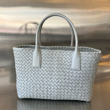 SMALL CABAT 32 IN RHINO GRAY LAMBSKIN House Of Sarah Bags