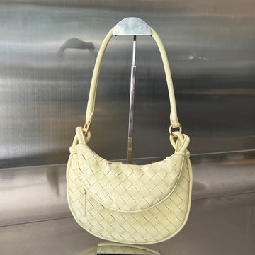 SMALL GEMELLI 24 IN LIGHT YELLOW LAMBSKIN by House Of Sarah