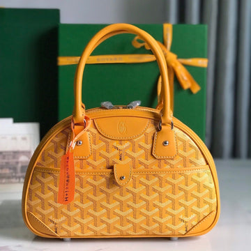 SAINT JEANNE MINI BAG 26 IN YELLOW GOYARDINE CANVAS AND CALFSKIN House Of Sarah