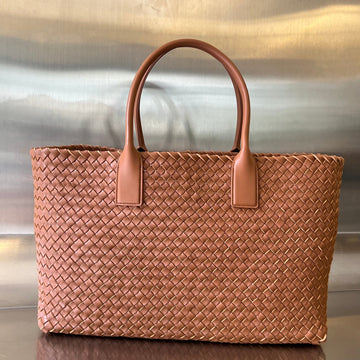 LARGE CABAT 51 IN BRONZE ORANGE LAMBSKIN by House Of Sarah