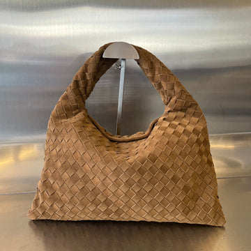 SMALL HOP 40 IN CARAMEL BROWN LAMBSKIN House Of Sarah Bags
