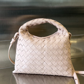MINI HOP 25 IN SOFT PEACH CALFSKIN House Of Sarah Bags