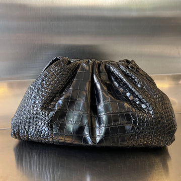 Classic Pouch 40cm Black Calfskin House Of Sarah
