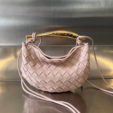 SARDINE 20 WITH CHAIN IN LIGHT PINK LAMBSKIN by House Of Sarah