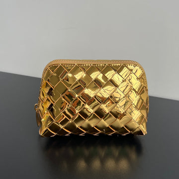 INTRECCIATO 16 BAG IN GOLDEN LAMBSKIN by House Of Sarah