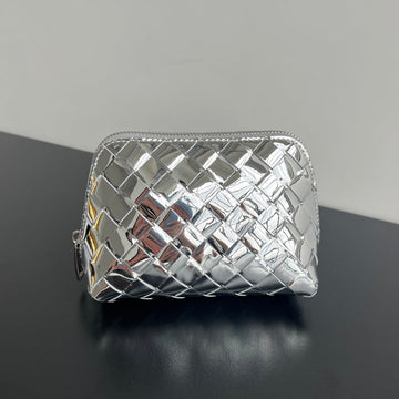 INTRECCIATO 16 BAG IN SILVER LAMBSKIN House Of Sarah