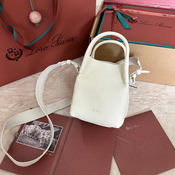 MICRO BALE BAG IN WHITE CALFSKIN by House Of Sarah