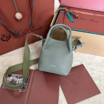 MICRO BALE BAG IN BASIL GREEN CALFSKIN by House Of Sarah
