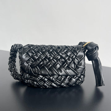 KALIMERO CITTÀ 25 IN BLACK CALFSKIN House Of Sarah Bags