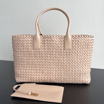 LARGE CABAT 51 IN ALMOND BEIGE LAMBSKIN by House Of Sarah
