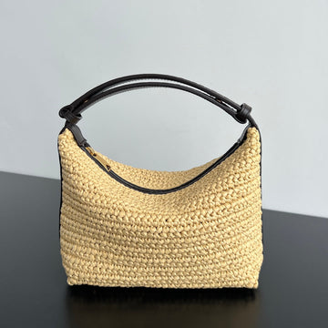MINI WALLACE 20 BAG IN NATURAL RAFFIA CROCHET House Of Sarah