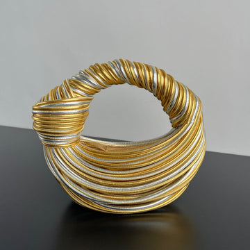 MINI JODIE 28 BAG IN GOLD MIX SILVER LAMBSKIN House Of Sarah Bags