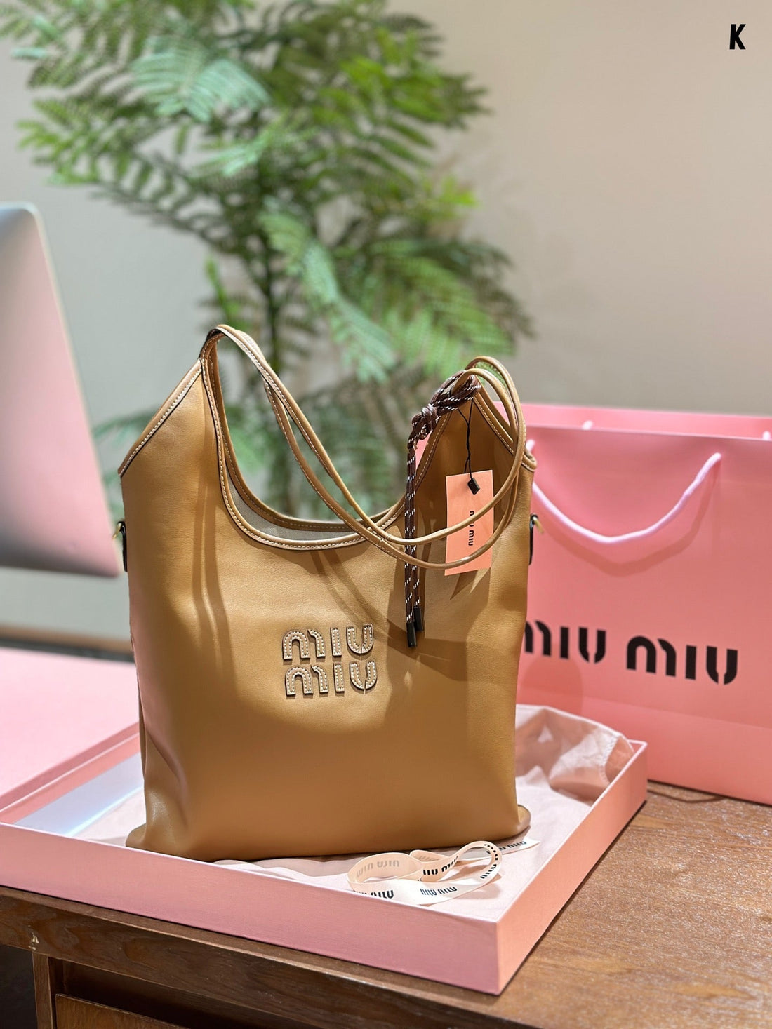 TOTE 30 BAG IN CARAMEL BROWN CALFSKIN House Of Sarah