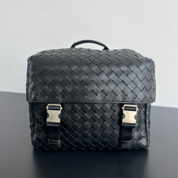 POSTINO BAG 30 IN BLACK CALFSKIN by House Of Sarah