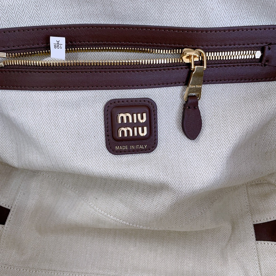 BEAU TOP HANDLE BAG 34 IN BROWN SUEDE House Of Sarah Bags